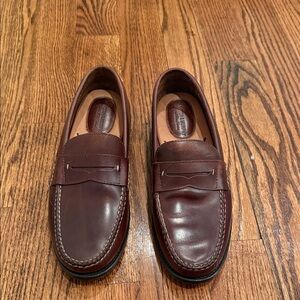 Johnston & Murphy Dark Brown Leather Slip-Ons